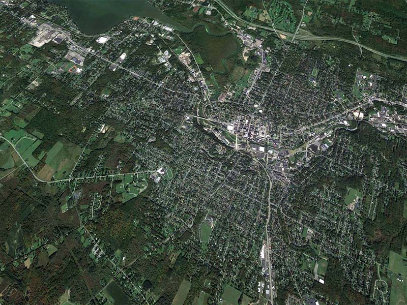 Satellite image of Jamestown
