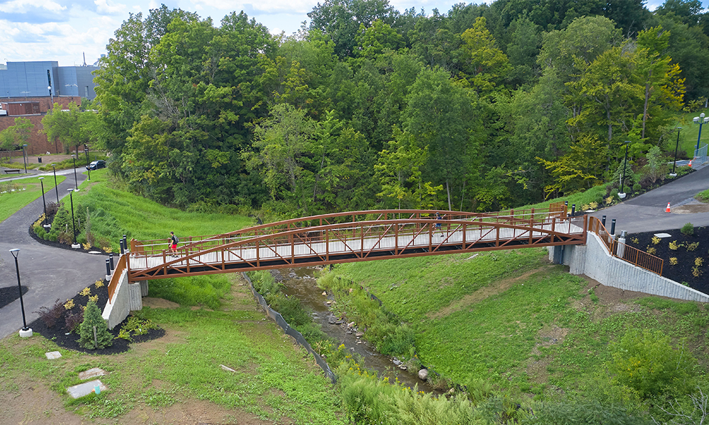 SUNY Polytechnic Institute Wildcat Pedestrian Bridge and Donovan Plaza ...