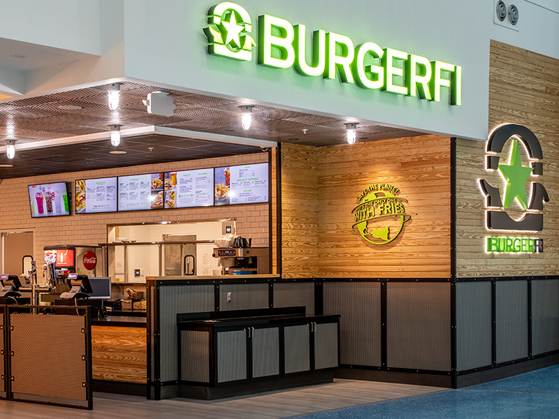 BurgerFi restaurant at Jacksonville International Airport