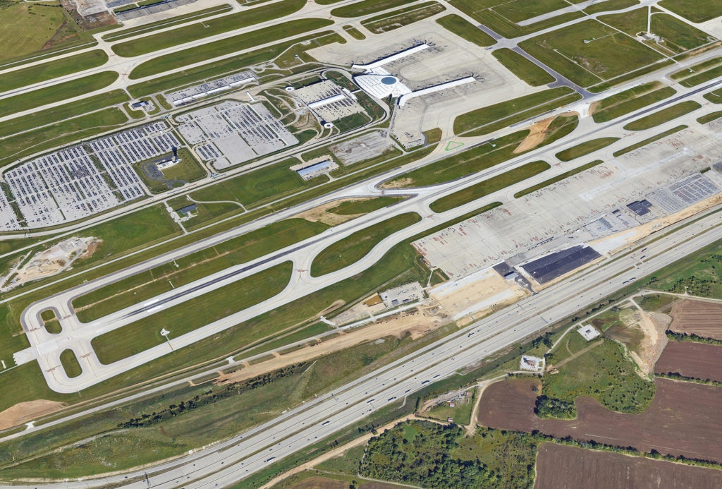 Indianapolis International Airport aerial photo