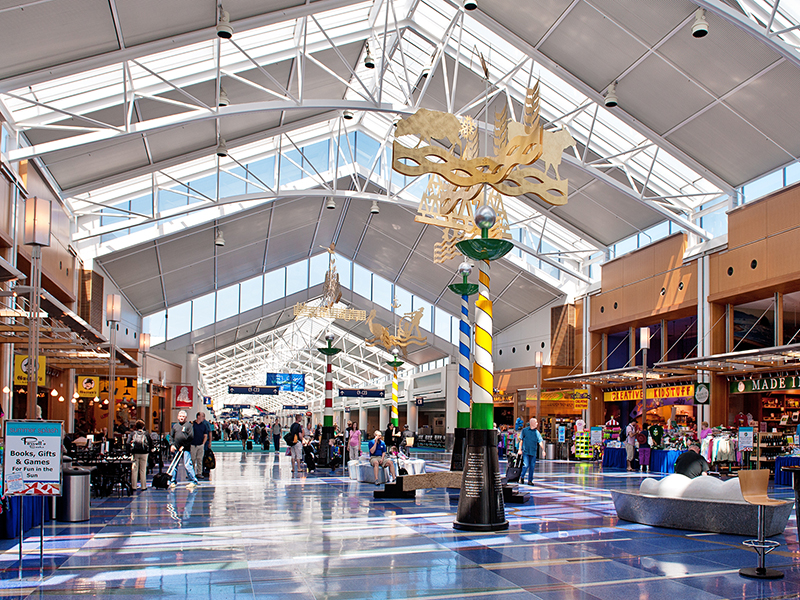 Portland International Airport terminal interior