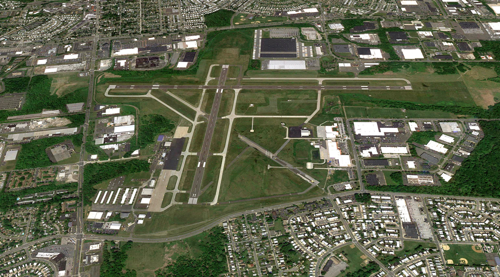 Philadelphia Northeast Airport Aerial Map