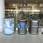 Waste & recycling receptacles at PHL Airport