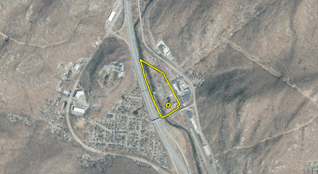 Aerial image of the project site