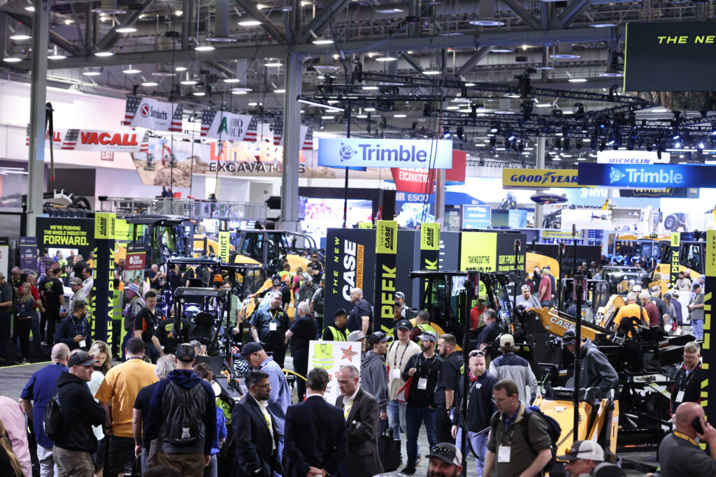 Construction industry professionals attend the AGC convention and trade show
