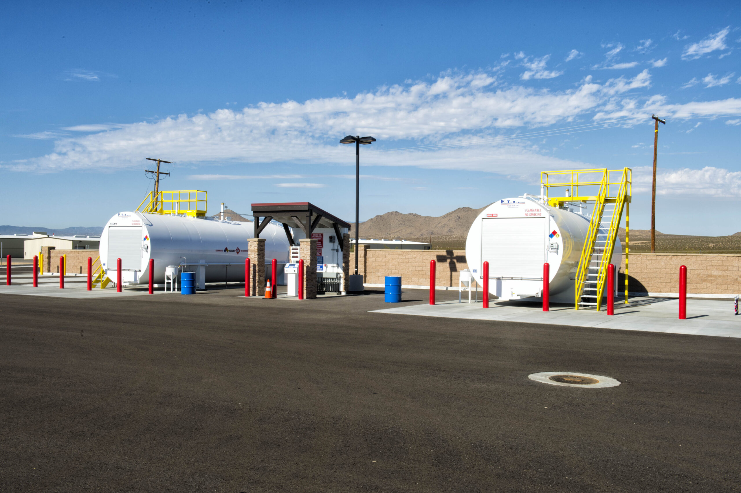 Fuel facility at Apple Valley Airport.