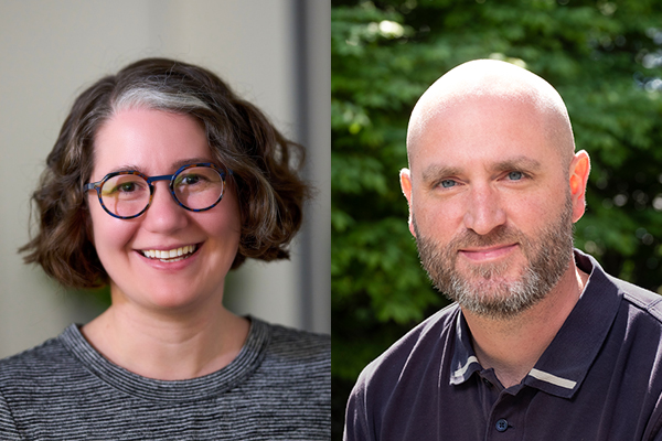 Emma Aversa and Wayne Randall headshots